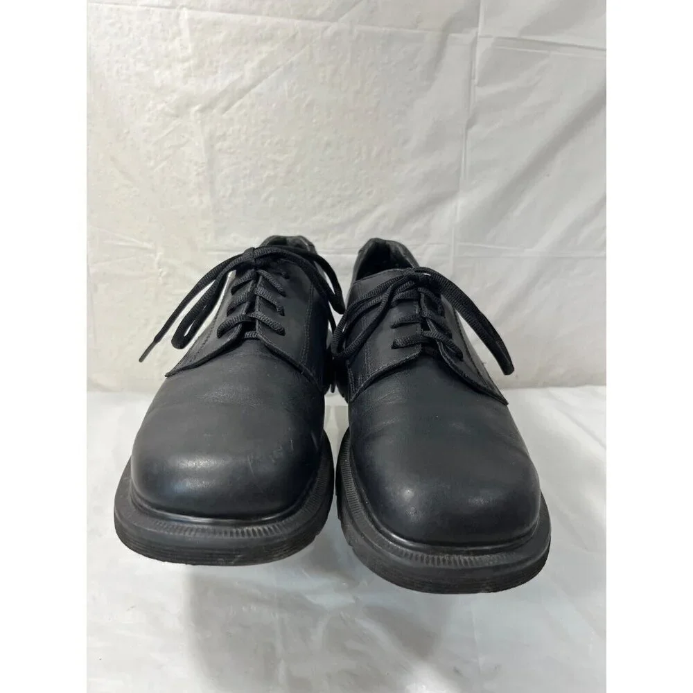 Dr Martens 9258 PLATFORM ENGLAND Black Leather Lace Up Shoes Men's SIZE 9